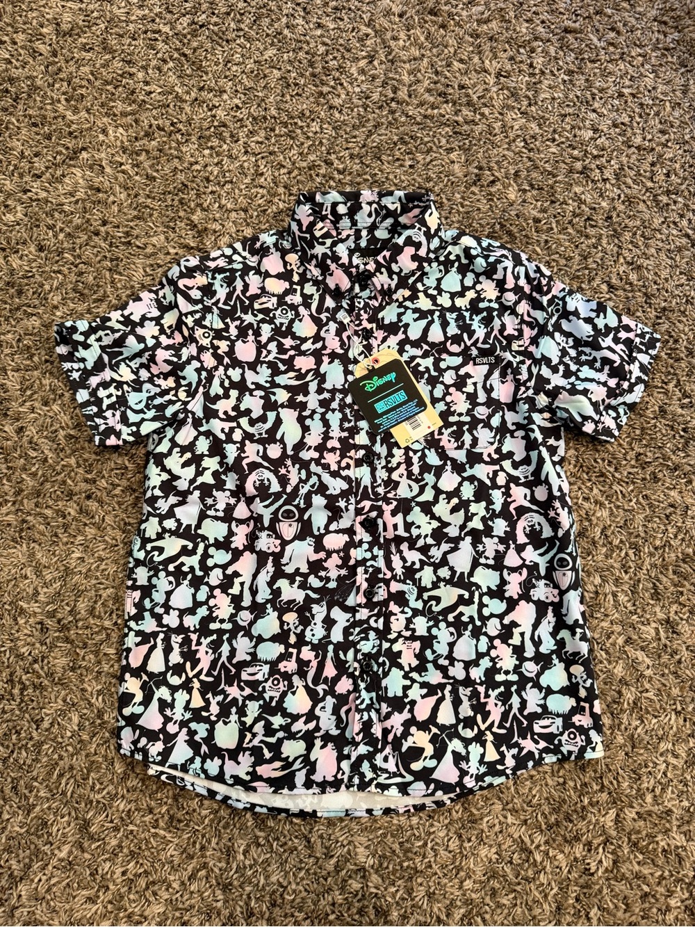 RSVLTS x Disney100 "Pastel Pals" Button-Up Shirt